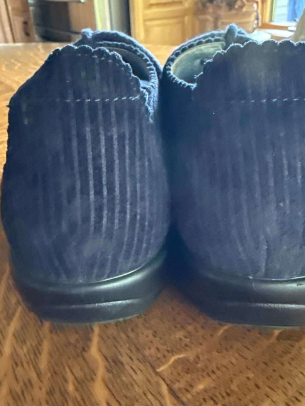 Alegria Navy Corduroy & Suede Lace-Up Pyper Oxford EU 41 US 10.5-11 - Picture 4 of 14